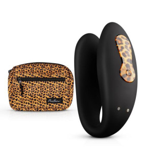 Вибратор для пар Zuna Couples Vibrator с сумочкой, черного цвета - No Taboo