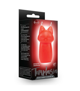 Свічка низькотемпературна Temptasia Fox Drip Червона, 9.5 см х 5 см - No Taboo