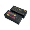 Кляп из силикона невидимый UPKO Invisible mouth Gag с ремешком из итальянской кожи, красный с черным, фото №6 — секс шоп Украина, NO TABOO
