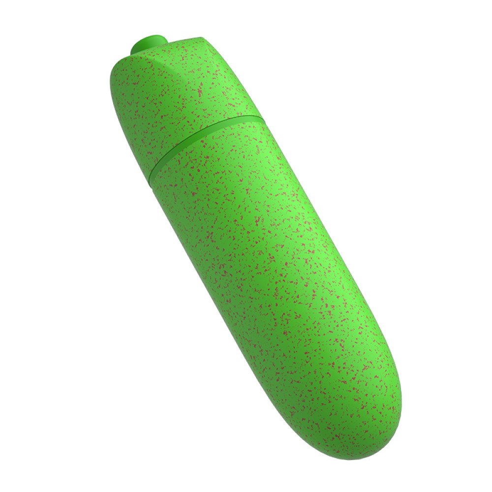 Вибропуля Odeco Eco из биоразлагаемого материала, зеленая, 6.39 см х 1.75 см фото №4 — секс игрушки: Украина, NO TABOO