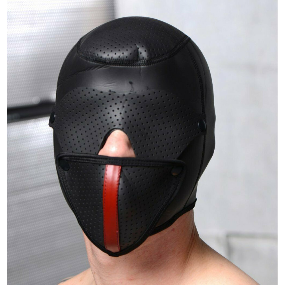 Шлем-маска Scorpion Hood для сенсорной депривации, черного цвета, фото №2 — секс шоп Украина, NO TABOO