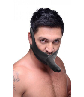 Страпон на голову Face Fuck из латекса, черный, 14 см х 3.5 см - No Taboo