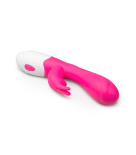 Вибратор кролик, стимуляция клитора и точки G, розовый, 20 х 3 см - No Taboo