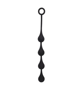 Анальне намисто Chisa Black Mont Anal Penetrator гігантські силіконові, чорні, 33 см - No Taboo