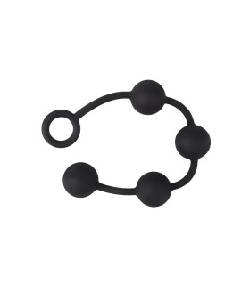 Анальные бусы Chisa Black Mont, L, черные, 49 х 4.9 см - No Taboo