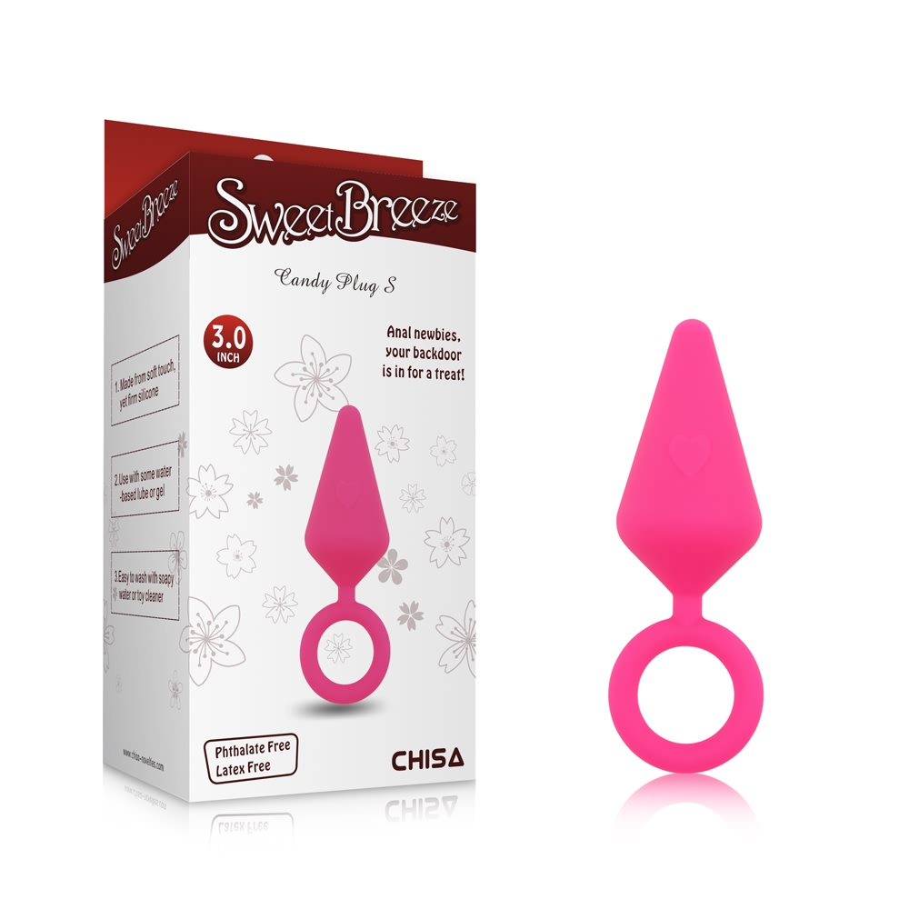 Анальная пробка Chisa Candy Plug с кольцом, розовая, размер S, 7.1 см х 2.5 см фото №2 — секс игрушки: Украина, NO TABOO