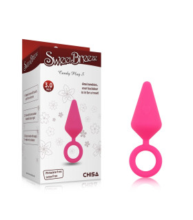 Анальная пробка Chisa Candy Plug с кольцом, розовая, размер S, 7.1 см х 2.5 см - No Taboo