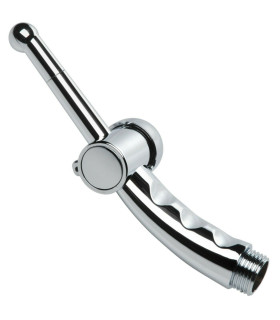 Насадка для анального душа Shower Cleansing Nozzle серебристая, 17.7 см - No Taboo
