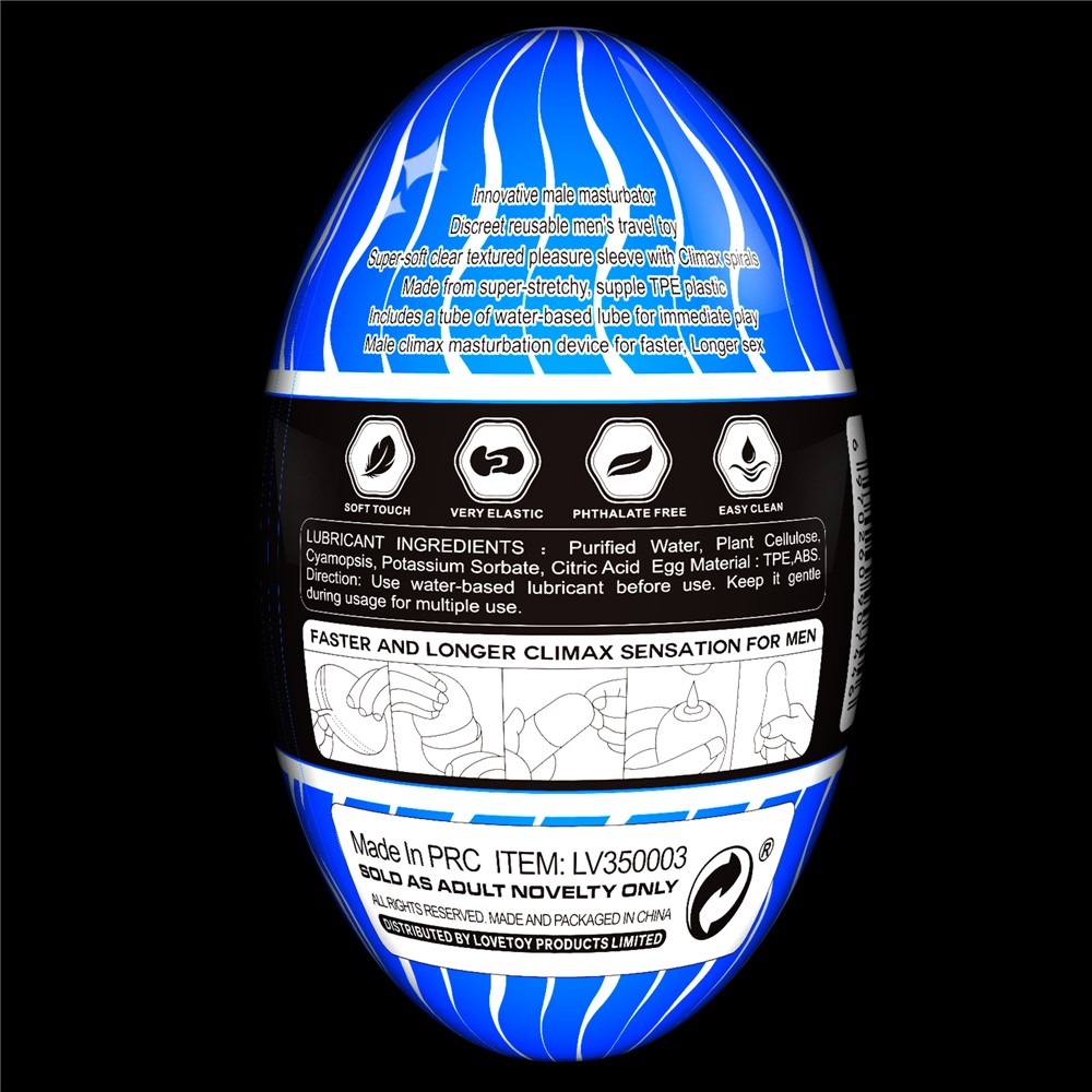 Мастурбатор яйцо нереалистичный Giant Egg Masturbator белый, 13 см х 7 см фото №3 — секс игрушки: Украина, NO TABOO