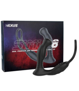 Стимулятор простаты Nexus SIMUL8 Prostate Stimulator с эрекционными кольцами - No Taboo