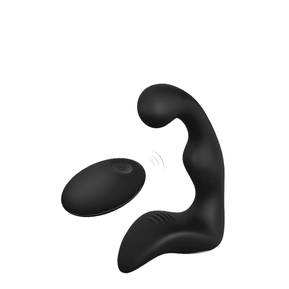 Анальный вибратор Dream Toys Essentials для простаты, с пультом, черный, 14 х 3 см фото №0 — секс игрушки: Украина, NO TABOO