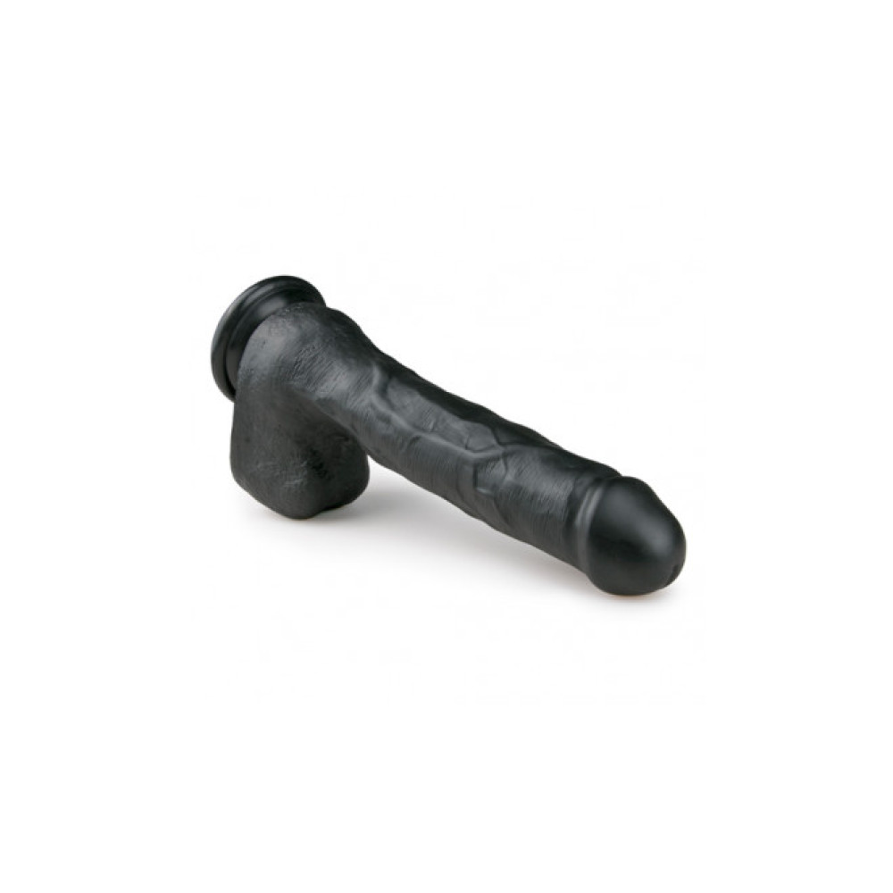 Фаллоимитатор большой реалистичный Easytoys черный, 29.5 см х 5.2 см фото №2 — секс игрушки: Украина, NO TABOO