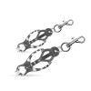 Зажимы-бабочки для сосков EasyToys металлические, 13.5 см, фото №1 — секс шоп Украина, NO TABOO