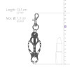 Зажимы-бабочки для сосков EasyToys металлические, 13.5 см, фото №4 — секс шоп Украина, NO TABOO