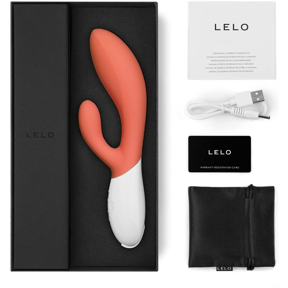 Вибратор-кролик LELO INA 3, кораловый фото №2 — секс игрушки: Украина, NO TABOO