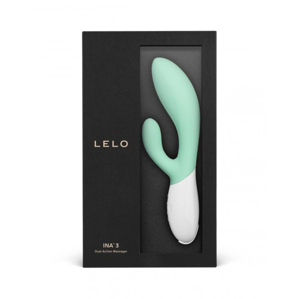 Вибратор-кролик LELO INA 3, бирюзовый фото №3 — секс игрушки: Украина, NO TABOO