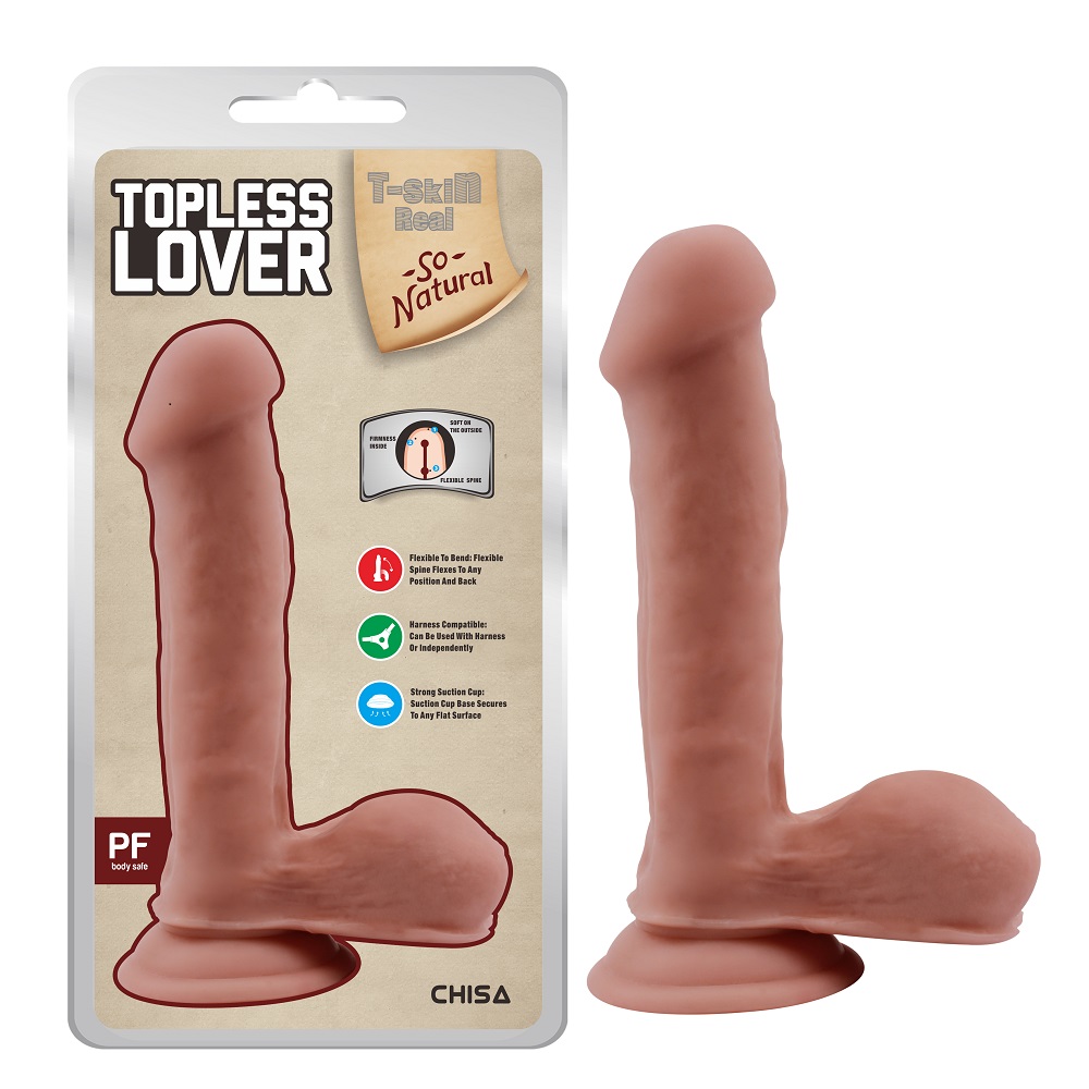 Фаллоимитатор на присоске Chisa Topless Lover реалистичный, бежевый, 19.2 см х 3.5 см фото №0 — секс игрушки: Украина, NO TABOO