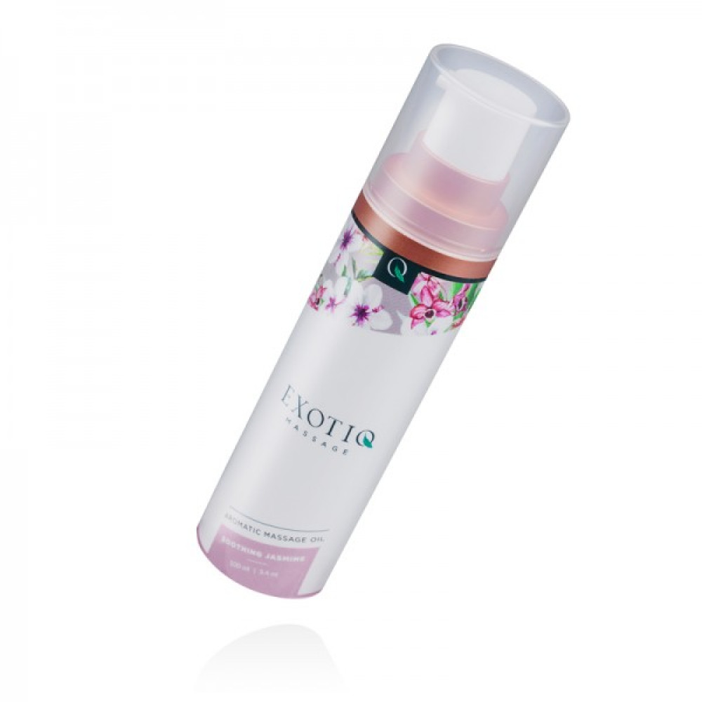 Массажное масло Exotiq Massage Oil Soothing Jasmine с ароматом Жасмина, 100 мл, фото №2 — секс шоп Украина, NO TABOO