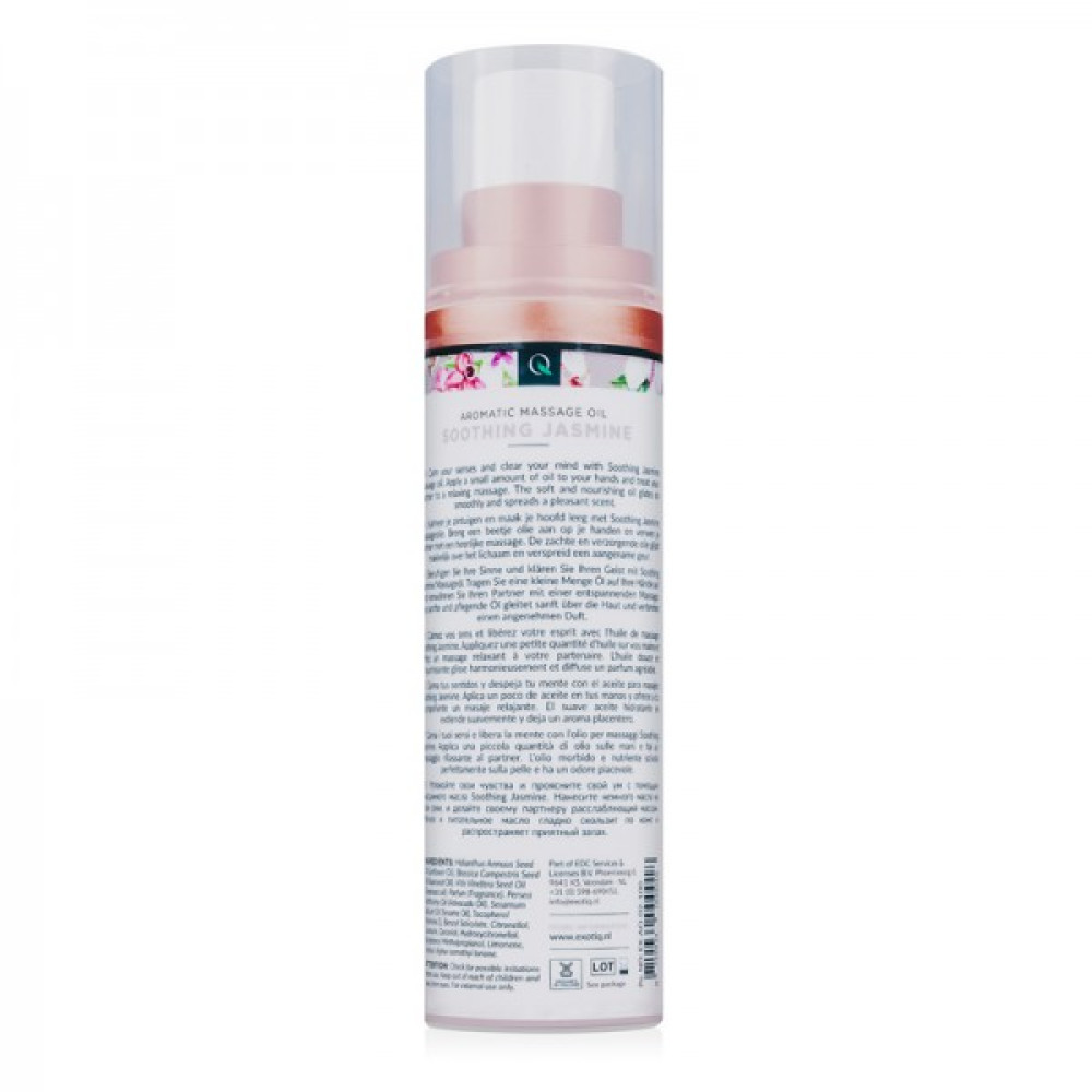 Массажное масло Exotiq Massage Oil Soothing Jasmine с ароматом Жасмина, 100 мл, фото №5 — секс шоп Украина, NO TABOO
