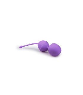 Вагинальные шарики двойные Vagina Balls для упражнений Кегеля, фиолетовые - No Taboo