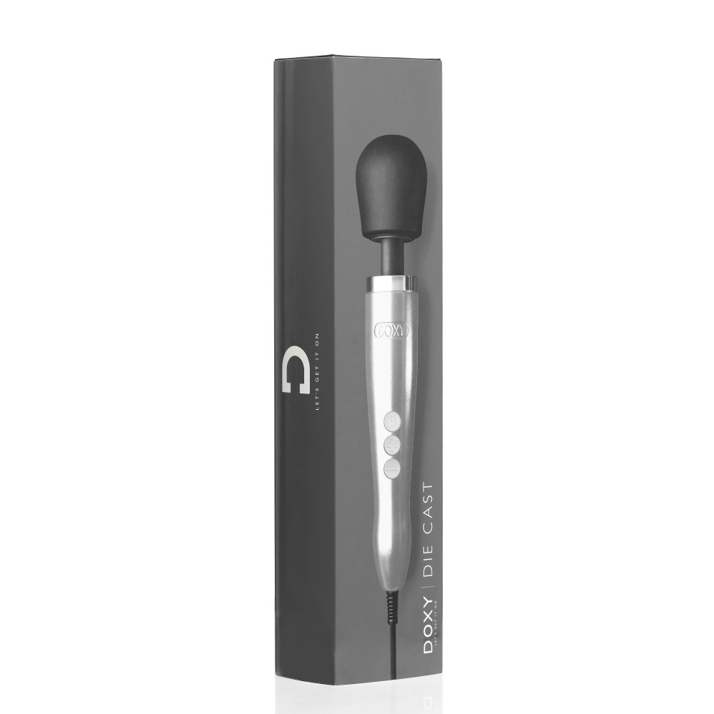 Вибромассажер микрофон DOXY Die Cast Vibrator Silver фото №5 — секс игрушки: Украина, NO TABOO