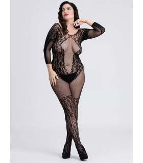 Бодистокинг из комбинированного материала Fifty Shades Of Grey Captivate черный, размер Plus Size (EU: 46-52) - No Taboo