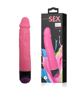 Вибратор реалистичный мультискоростной Jelly Vibe, розовый, 23.3 см х 3.3 см - No Taboo