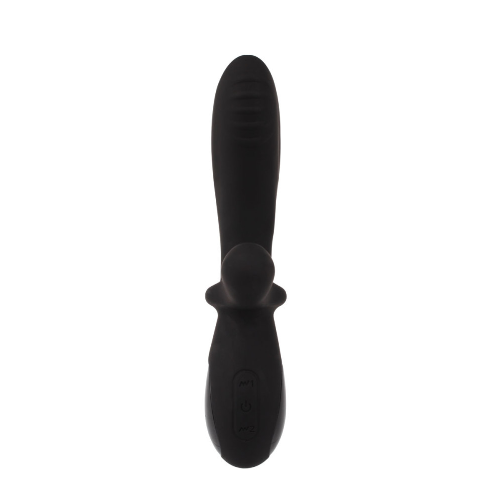 Вибратор-кролик с электростимуляцией Euphoria Eros'electro Sword, черного цвета, 19.3 см х 3.5 см фото №3 — секс игрушки: Украина, NO TABOO