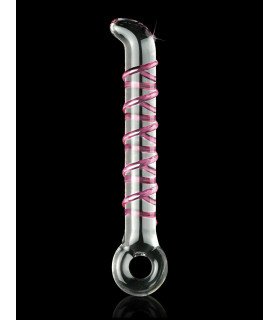 Вибратор из стекла Icicles No.4 G-Spot со съемной вибропулей, 17.8 см х 1.9 см - No Taboo