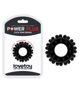 Эрекционное кольцо Power Plus Cockring 2 черное, 1.6 см - 4.5 см - No Taboo