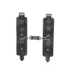 Наручники кожаные с коротким ремешком Handcuffs 2 TABOO, черные, ручной работы, фото №5 — секс шоп Украина, NO TABOO