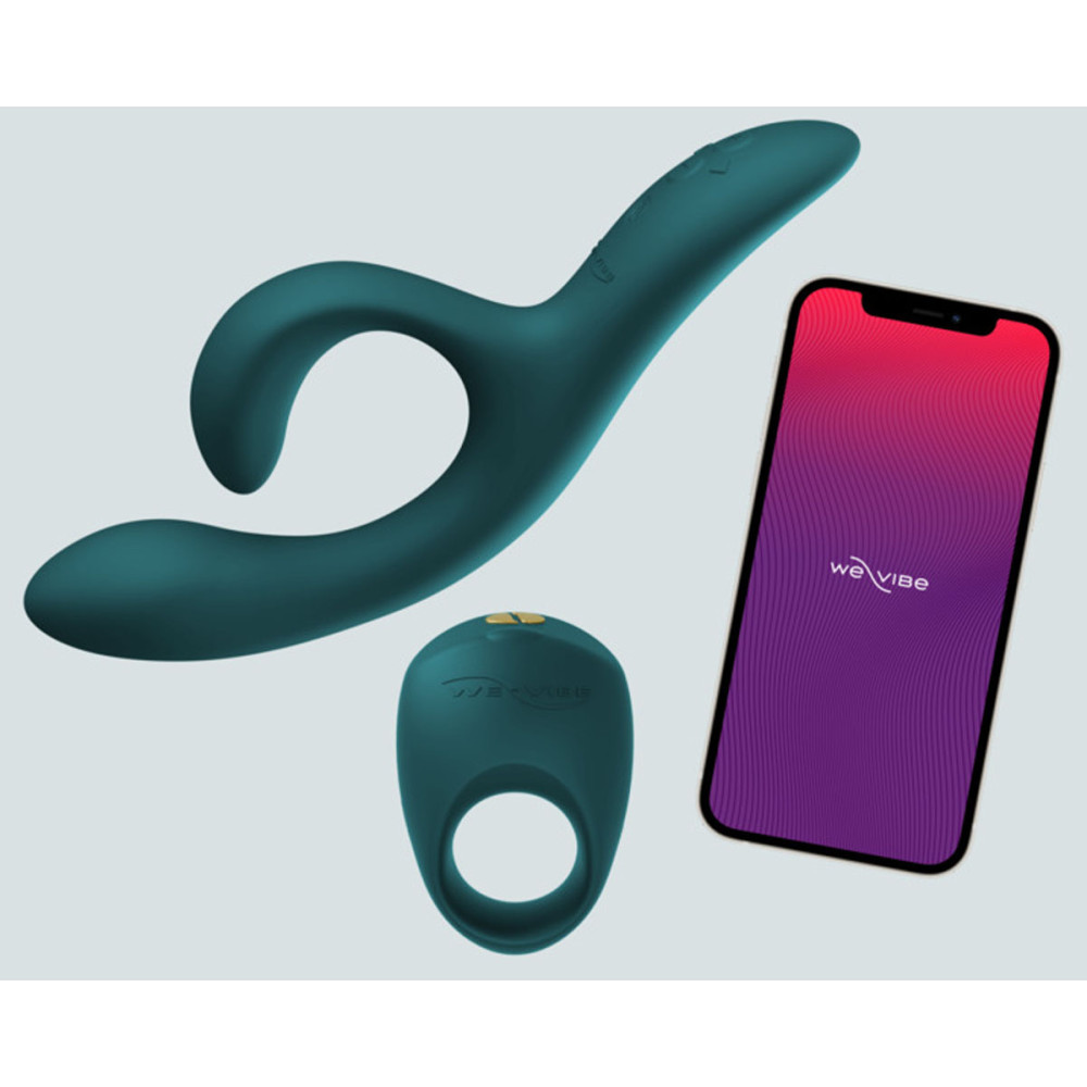 Набор We-Vibe Date Night кольцо Pivot и вибратор Nova 2, зеленого цвета фото №4 — секс игрушки: Украина, NO TABOO