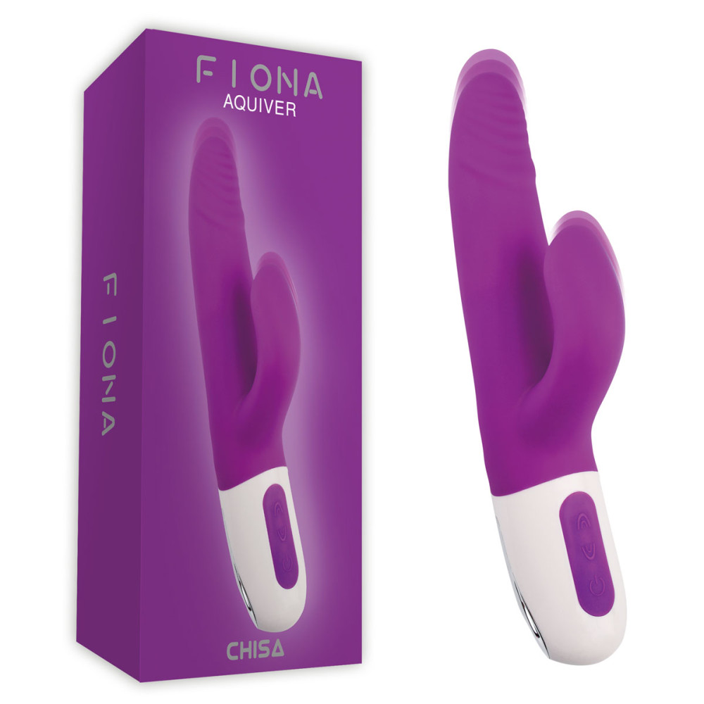Вибратор-кролик Fiona Royal Scepter c фрикциями, фиолетовый, 24.5 см х 4.5 см фото №0 — секс игрушки: Украина, NO TABOO