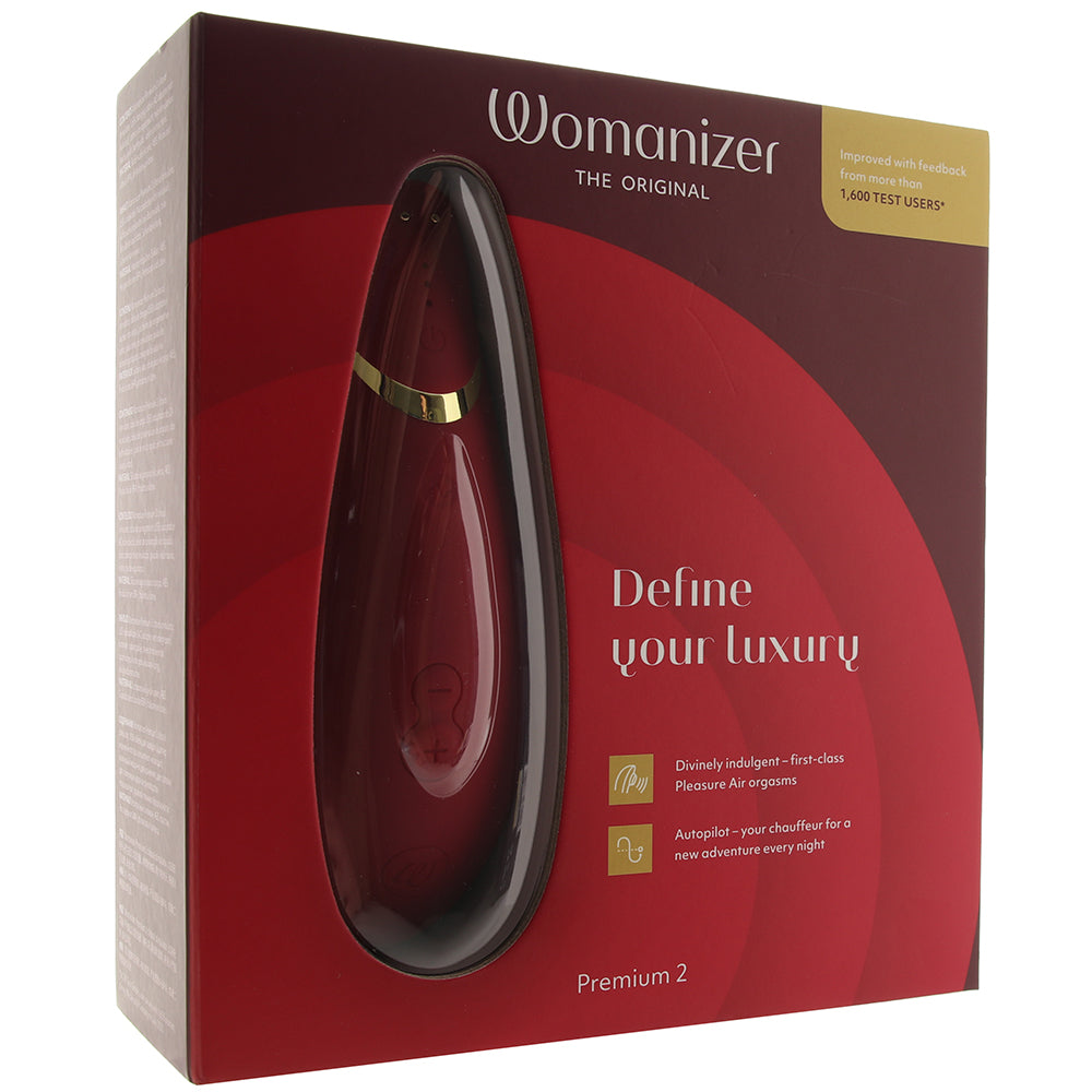 Womanizer Premium 2 бесконтактный клиторальный стимулятор (Вуманайзер Премиум 2), бордо фото №7 — секс игрушки: Украина, NO TABOO