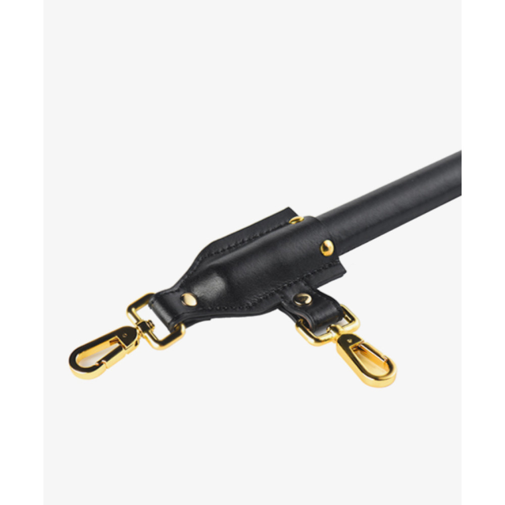 Распорка итальянская кожа UPKO Spreader Bar, черная, фото №6 — секс шоп Украина, NO TABOO