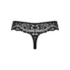 Трусики стринги Obsessive Giully кружевные, черные, S/M, фото №6 — секс шоп Украина, NO TABOO