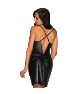 Сексуальное платье мини Obsessive Yollanda черное, L/XL - No Taboo