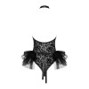 Костюм эротической горничной Obsessive Frilles 3 предмета, L/XL, фото №4 — секс шоп Украина, NO TABOO