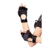 Перчатки Leg Avenue Fingerless Motercycle Gloves черные, O/S, фото №1 — секс шоп Украина, NO TABOO