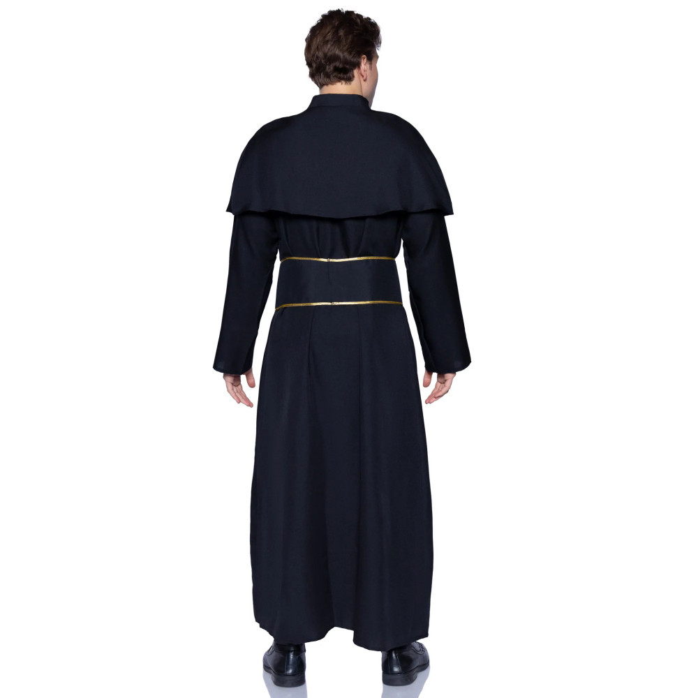 Костюм католического священника Leg Avenue Priest, M/L, 2 предмета, черный, фото №2 — секс шоп Украина, NO TABOO