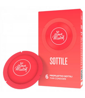 Гумки Love Match Sottile тонкі, 54 мм, 6 шт - No Taboo