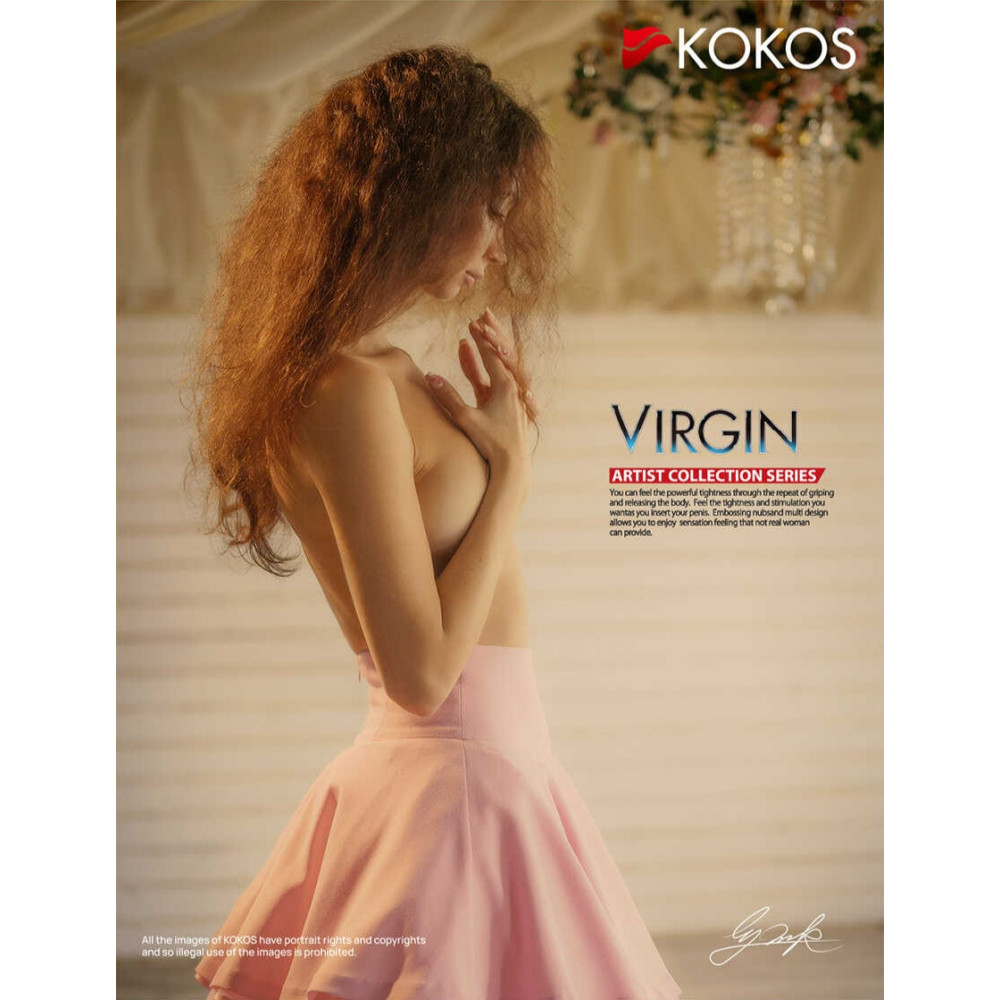 Мастурбатор с вибрацией Kokos Virgin реалистичный, 16.3 см фото №12 — секс игрушки: Украина, NO TABOO