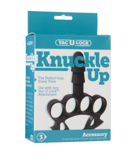 Крепление для насадки на страпон в виде кастета, Knuckle Up VAC-U-LOCK - No Taboo