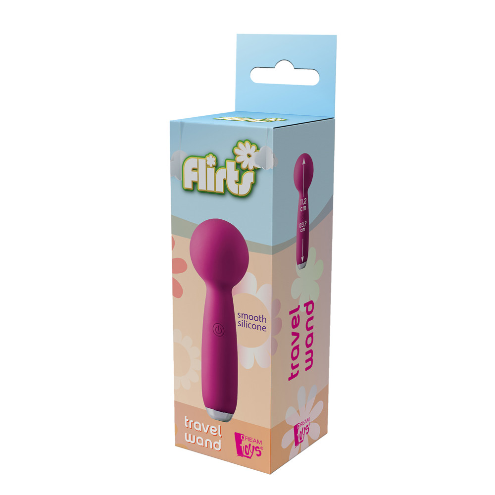 Вибратор микрофон Dream Toys Flirts розовый, 3.7 см х 11.2 см фото №2 — секс игрушки: Украина, NO TABOO