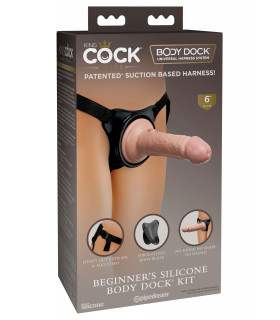 Страпон реалистичный Pipedream King Cock Elite бежевый, 17.8 х 3.7 см - No Taboo
