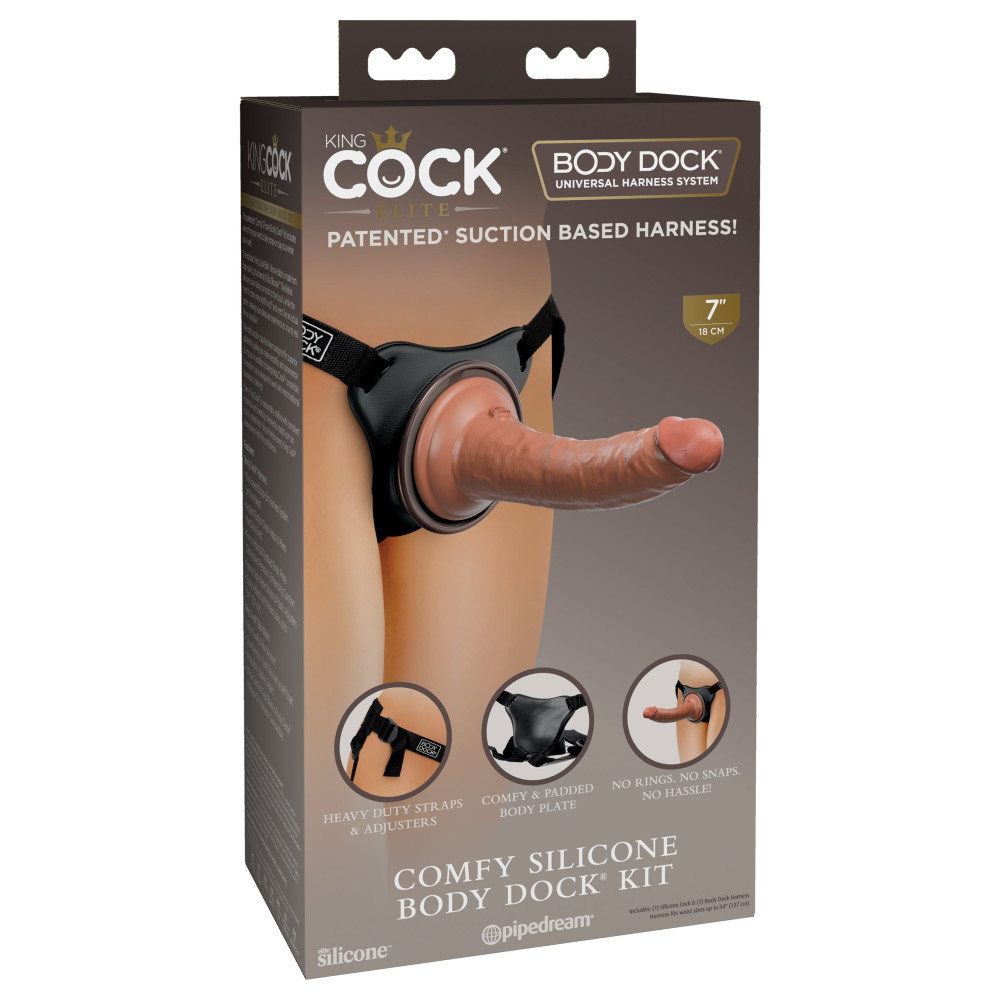Страпон реалистичный King Cock Elite, 21 см х 3.5 см, двойной плотности фото №0 — секс игрушки: Украина, NO TABOO