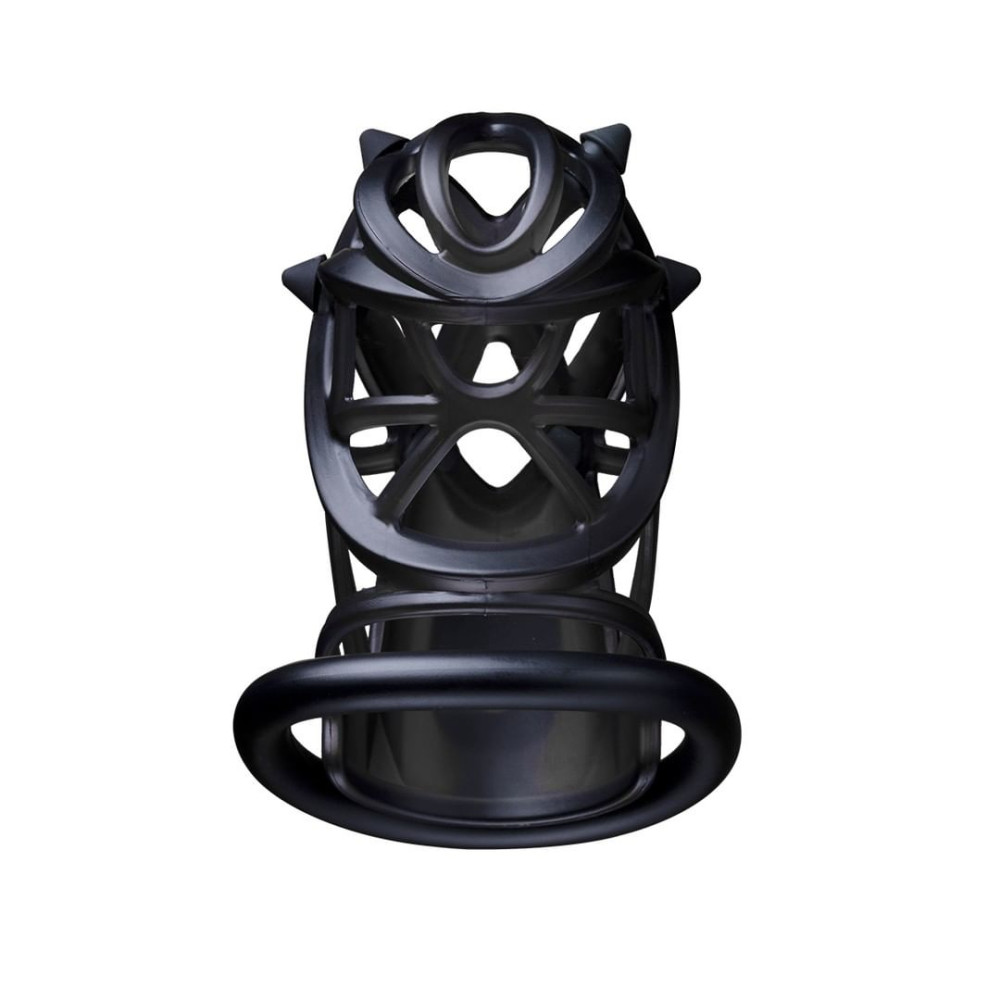 Мужской пояс верности UPKO Caged Beast Male Chastity Device Kit, черный, фото №9 — секс шоп Украина, NO TABOO
