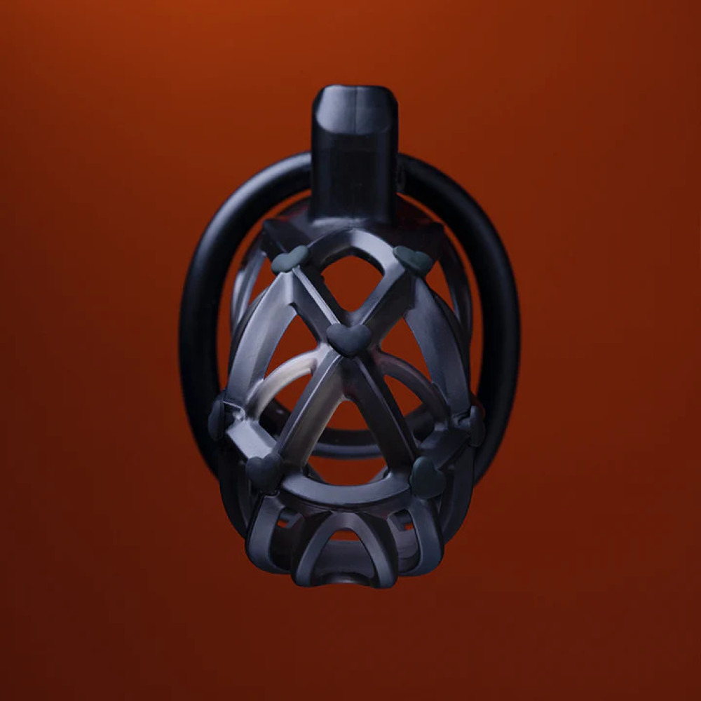 Мужской пояс верности UPKO Caged Beast Male Chastity Device Kit, черный, фото №3 — секс шоп Украина, NO TABOO