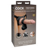 Комлект страпон King Cock Elite 22 см х 5.4 см, 3 предмета фото №1 — секс игрушки: Украина, NO TABOO