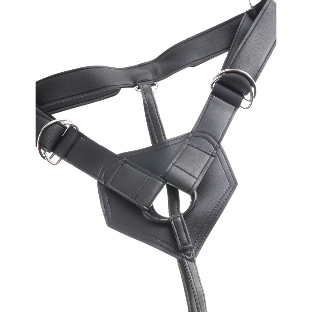 Страпон Pipedream King Cock Strap-On Harness реалистичный, 20.3 см х 4.6 см фото №5 — секс игрушки: Украина, NO TABOO